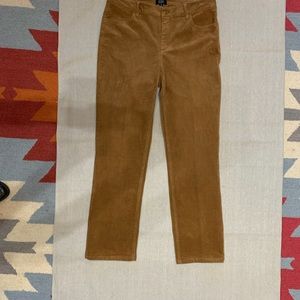 Jones of New York Carmel Corduroys Size 10 casual 5 pocket, straight leg pants